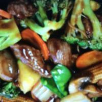 143. Beef Szechuan Style · Hot and spicy.