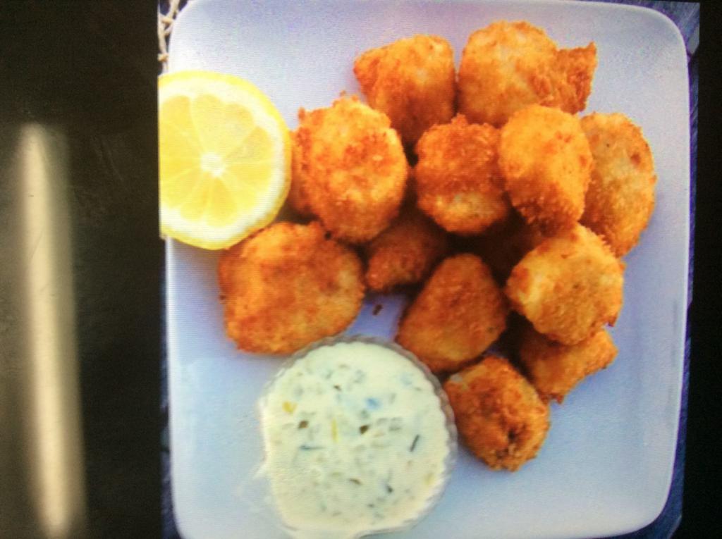 A7. Fried Scallops · 10 pieces.