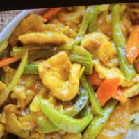 76. Curry Chicken with Onion · Hot and spicy.