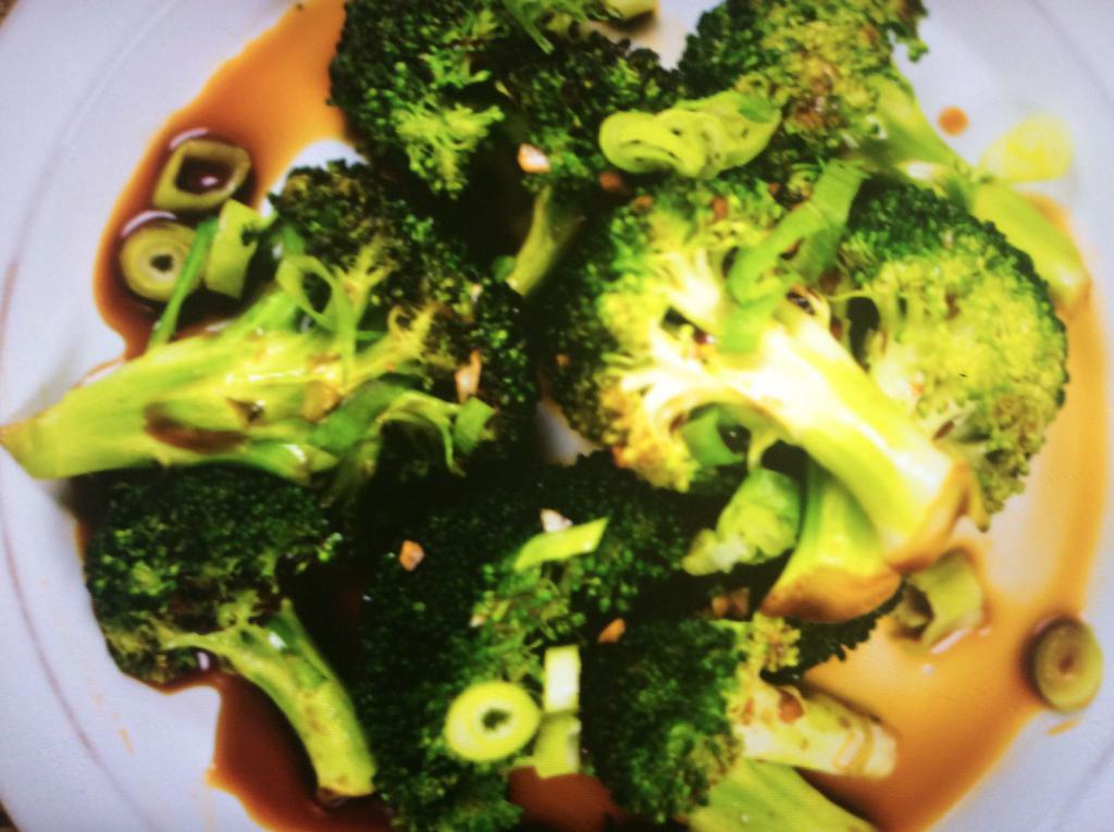 126. Broccoli with Garlic Sauce · Hot and spicy.