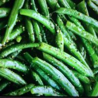 128. String Beans with Garlic Sauce · Hot and spicy.
