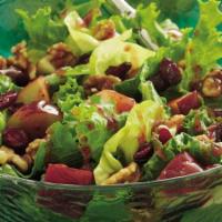 Tossed Salad with 4 Toppings · Salad that has been tossed with dressing.