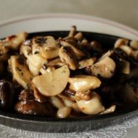 MUSHROOMS MARSALA · fresh mushrooms sautéed with garlic and Marsala cream sauce