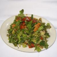 Fatoush · Mixed salad with lettuce, tomatoes, parsley, toasted pita bread and pomegranate nectar.