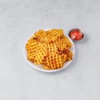 Waffle Fries · Lattice shaped fried potatoes.  