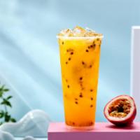 Passionfruit Green Tea · Made with Green Tea, Passionfruit And Lychee Jelly. 700 ml.