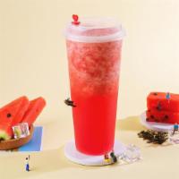 Fresh Watermelon Slush · Fresh Watermelon Slush With Fourseason Oolong Tea and White Boba.700 ml.