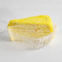 Mango Mille Crepes Cake · Mango Mille Crepes Cake (One Slice)