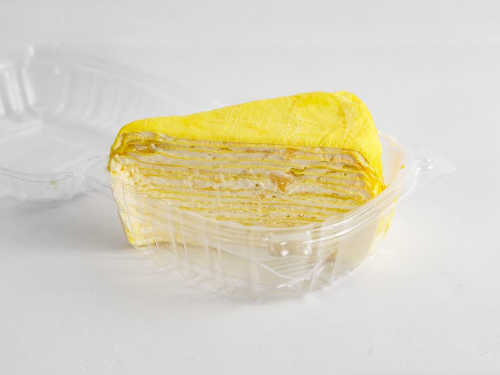 Mango Mille Crepes Cake · Mango Mille Crepes Cake (One Slice)
