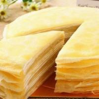 Durian Mille Crepes Cake · Durian Mille Crepes Cake (One Slice)