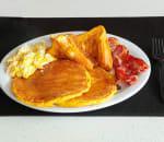 Good Morning My Love · 2 chocolate chip pancake 2 french toast 2 bacon 2 eggs any style.