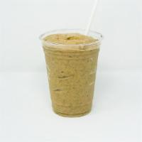 Chico Smoothies · Banana, avocado, cocoa nibs, almond butter, maca, maple syrup, and oatmilk.