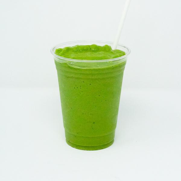 West End Smoothies · Spinach, pineapple, mango, orange juice, and coconut water.