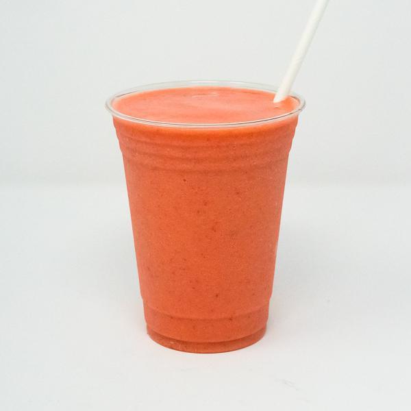 Palmdale Smoothies · Strawberry, pineapple, oj, coconut water, and vanilla.