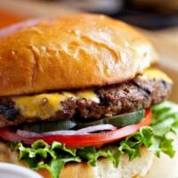 11. Beef Burger · Fresh grilled handmade smashed beef patty with onion slice tomatoes, lettuce, cheese, and ma...