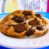 Chocolate Chunk Cookie  · Giant morsels of chocolate, milk, semisweet and dark coins, cookie dough of all butter, pure...