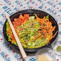 Lean & Green · Avocado|Romaine Lettuce|Cucumber|Seaweed Salad| Carrot|Furikake|Tomato|Yuzu Miso Sauce