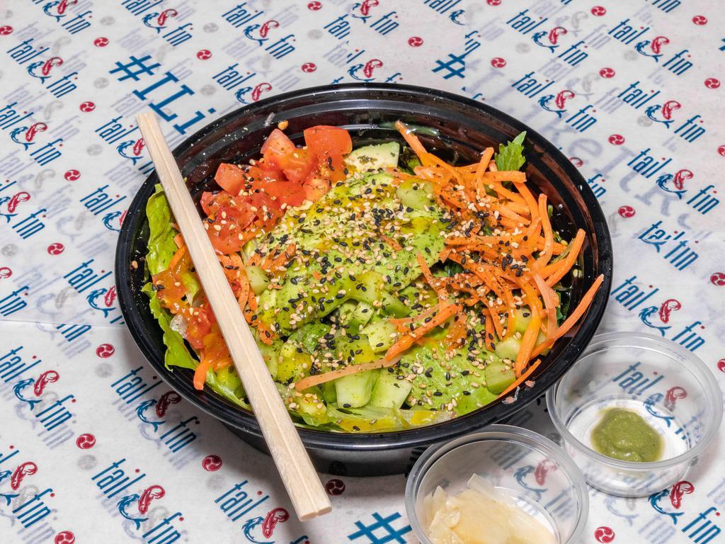 Tail & Fin · Asian · Chicken · Dessert · Kids Menu · Poke · Salads · Sushi