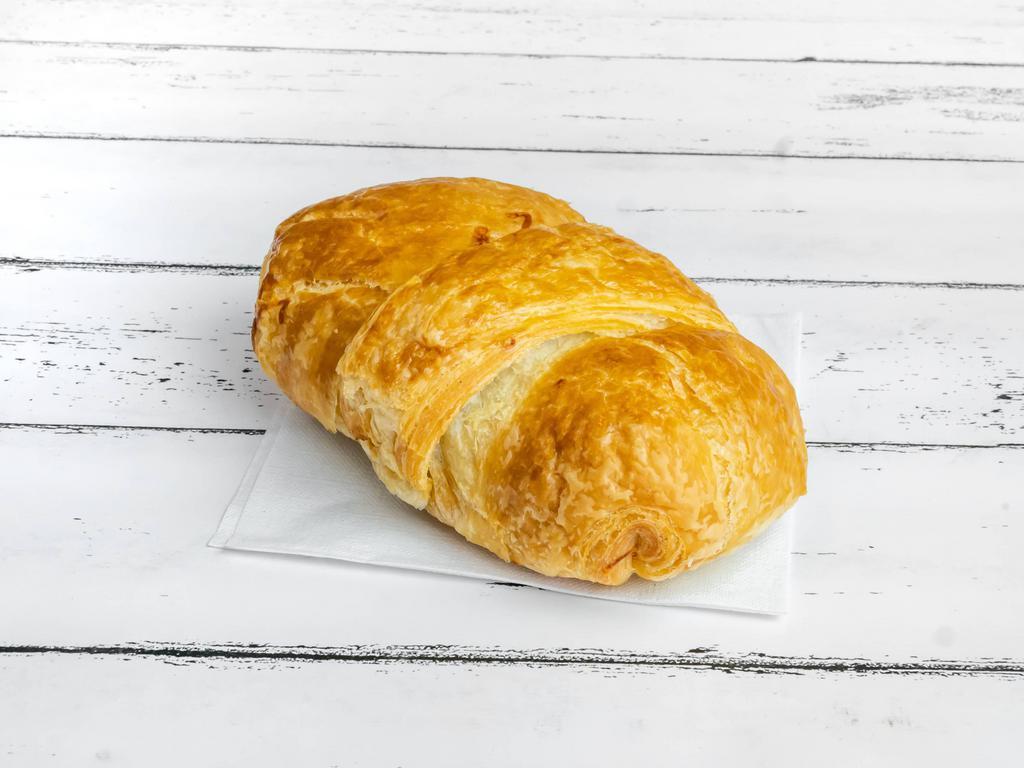 Croissants Ham Eggs Cheese · Served on a flaky French pastry.
