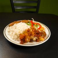 White Rice and Stew with Assorted Meat · 