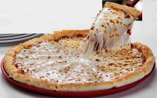 5 Formaggi Pizza · Mozzarella, fresh mozzarella, ricotta, Parmesan, and bleu cheese.