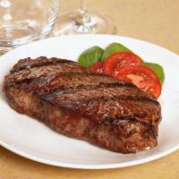 Sirloin Steak · A tender center cut 8 oz. marinated sirloin.