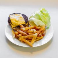Double Cheeseburger · 1 lb. charbroiled burger topped with your choice of cheese and piled high for your delight s...