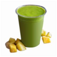 Tropical Smoothie · Spinach, mango, orange juice, pineapple and coconut cream.