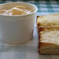 Bowl of Soup · Includes an asiago cheese bread
