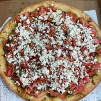 Tomato and Feta Pizza · 