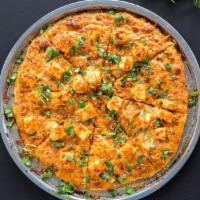 Large Shahi Paneer Pizza · Shahi Sauce, marinated cottage cheese, onion, bell pepper, tomatoes, light mozzarella cheese...
