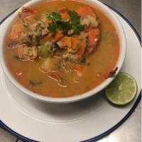Seafood Soup · mixture of seafood and rice