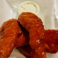 Buffalo Chicken Fingers · Breaded and fried chicken fingers smothered in Frank's Buffalo Sauce. Available in two sizes...