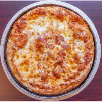 Cheese Pizza · Homemade dough and our secret recipe sauce and blended cheeses made daily on premises. Squar...