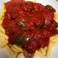 Pasta with Sweet Italian Sausage Dinner Special · Choice of ziti or spaghetti, sweet Italian sausage and homemade marinara sauce 