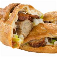 Meatball Calzone  · Delicious meatballs wrapped in a golden crust with Sarpino's gourmet cheese blend and homema...