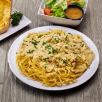 Chicken Alfredo with Pasta · 