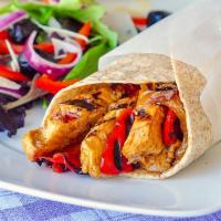 4. Grilled Chicken Wrap  · Grilled chicken, peppers, onions, pepper Jack cheese. 