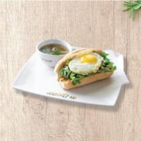 B45 - Vietnamese Dip Banh Mi · Beef in baguette and a cup of dipping soup