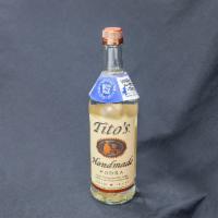 Tito's 750 Ml · Vodka 40.0% ABV. Must be 21 to purchase.