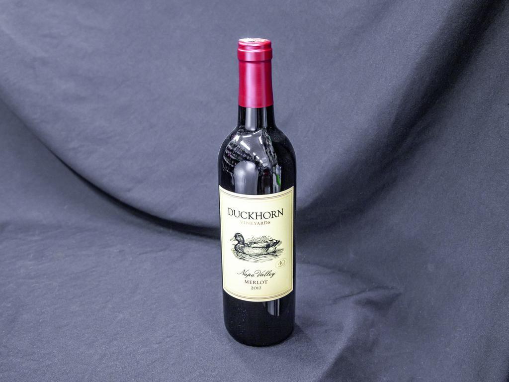 Duckhorn Merlot Red Wine, 750 ml.  · Must be 21 to purchase. 13.5% ABV. 