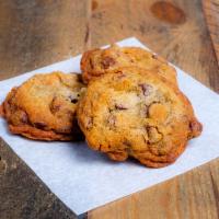 Chocolate Chip Cookie Trio · Three cookies