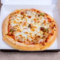 Humble Pie · Pepperoni, Italian sausage, onions, green peppers and mozzarella cheese.
