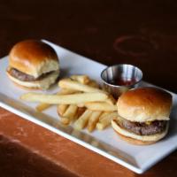 Kids Mini Cheeseburgers · American cheese, brioche bun