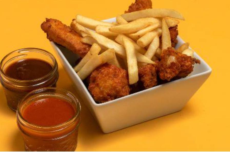 10 Piece BBQ Wings Combo with French Fries · 