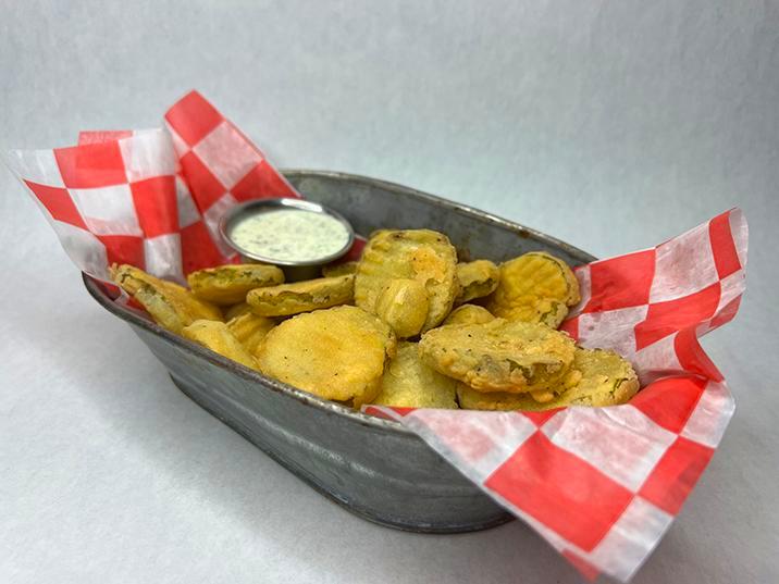 FRIED PICKLES · house made pickles and buttermilk ranch