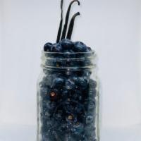 Blueberry Yum Yum Smoothie · Blueberries and Madagascar vanilla beans.
