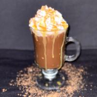 Salted Caramel Hot Chocolate · Mixed hot chocolate with salted caramel flavoring.
