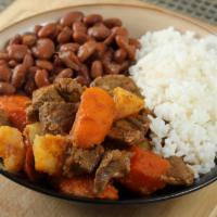 Beef Stew / Carne Guisada Combo  · Carne Guisada / Beef stew combo plates include slow cooked savory beef stewed with potatoes ...