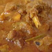 Goat Hyderabadi · Goat cooked in curry in homemade Hyderabadi spice and sauce.